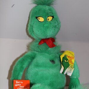 Vintage Dr. Seuss How the Grinch Stole Christmas Macy's Plush Stuffed Animal 97'